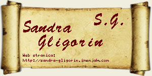 Sandra Gligorin vizit kartica
